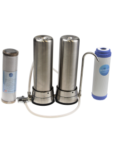 Von links nach recht:
Aktivkohlefilter (AF 30), KS 530 erster Filtervorgang, KS 530 zweiter Filtervorgang, Ulterfilter (UF500)