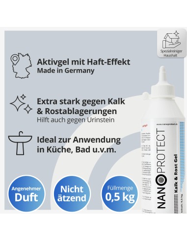 Eisen Kalk und Rost Gel