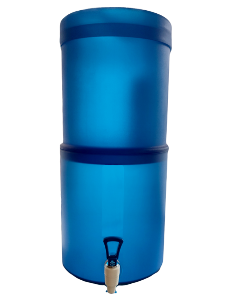 Gravitationsfilter 8,5 L aus Kunststoff mit 2 Keramik-Aktivekohle Filterkerzen