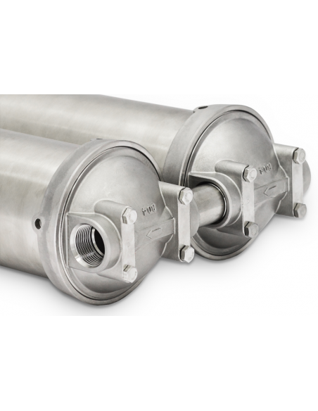 KS 550 | Doppeltes Einbau Wasserfiltergehäuse aus Edelstahl