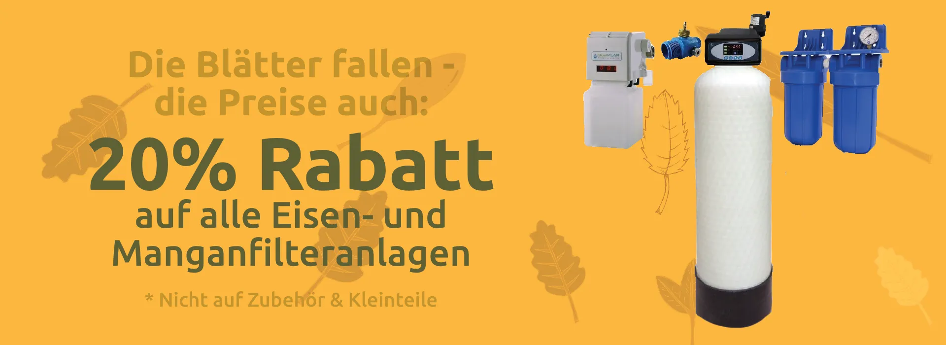 Die Blätter fallen - die Preise auch!