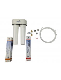 Doulton HIP Untertischfilter mit 1x Doulton Enthärtungspatrone, 1x Doulton UltraCarb (KF 12) inkl. Anschluss-Set