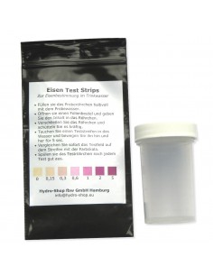 Schnelltest auf Eisen im Wasser, 5 Teststreifen