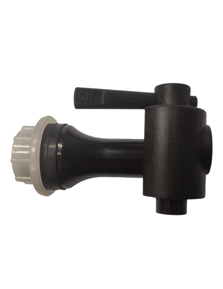 Seitenansicht: Zapfhahn für Gravitationsfilter