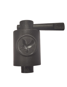 Vorderansicht: Zapfhahn für Gravitationsfilter