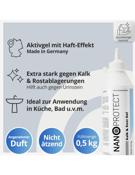 Eisen Kalk und Rost Gel