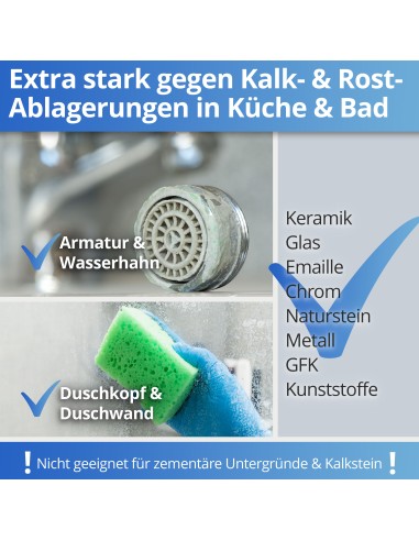 Eisen Kalk und Rost Gel