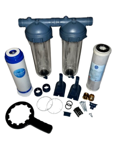 Der Quellklar Wohnmobil (WoMo) Wasserfilter: damit auch unterwegs sauberes Wasser fließt. Mit Aktivkohle- und Ultrafilter