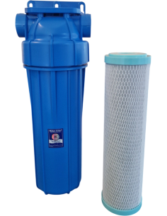 SET Blue 10" mit 2in1 Aktivkohle- und Ultrafilter AFUF500 (ohne Anschluss-Set)