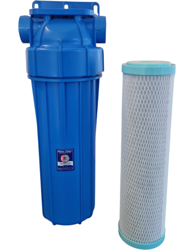 SET Blue 10" mit 2in1 Aktivkohle- und Ultrafilter AFUF500 (ohne Anschluss-Set)