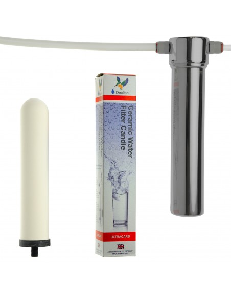 Küchen - Einbaufilter zur Trinkwasserreinigung aus Edelstahl