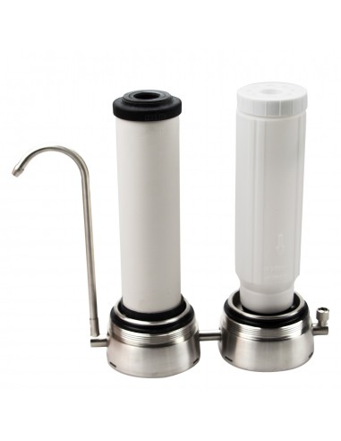 Nitrat-Duo UP Auftischfilter in Edelstahl
