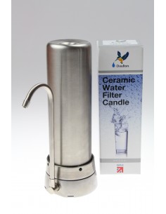 Quellklar Family Vital Up Wasserfilter für Anschluss an den Wasserhahn. Edelstahl Gehäuse 2