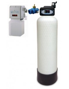 Rückspülbarer Eisen- Mangan Druckfilter groß, mit Be- und Entlüftung und Entsäuerungspumpe