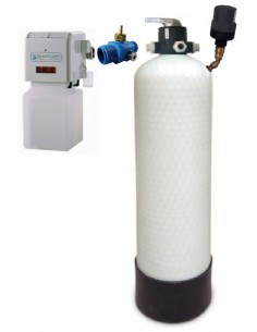 Rückspülbarer Eisen- Mangan Druckfilter groß Manuell, mit Be- und Entlüftung und Entsäuerungspumpe